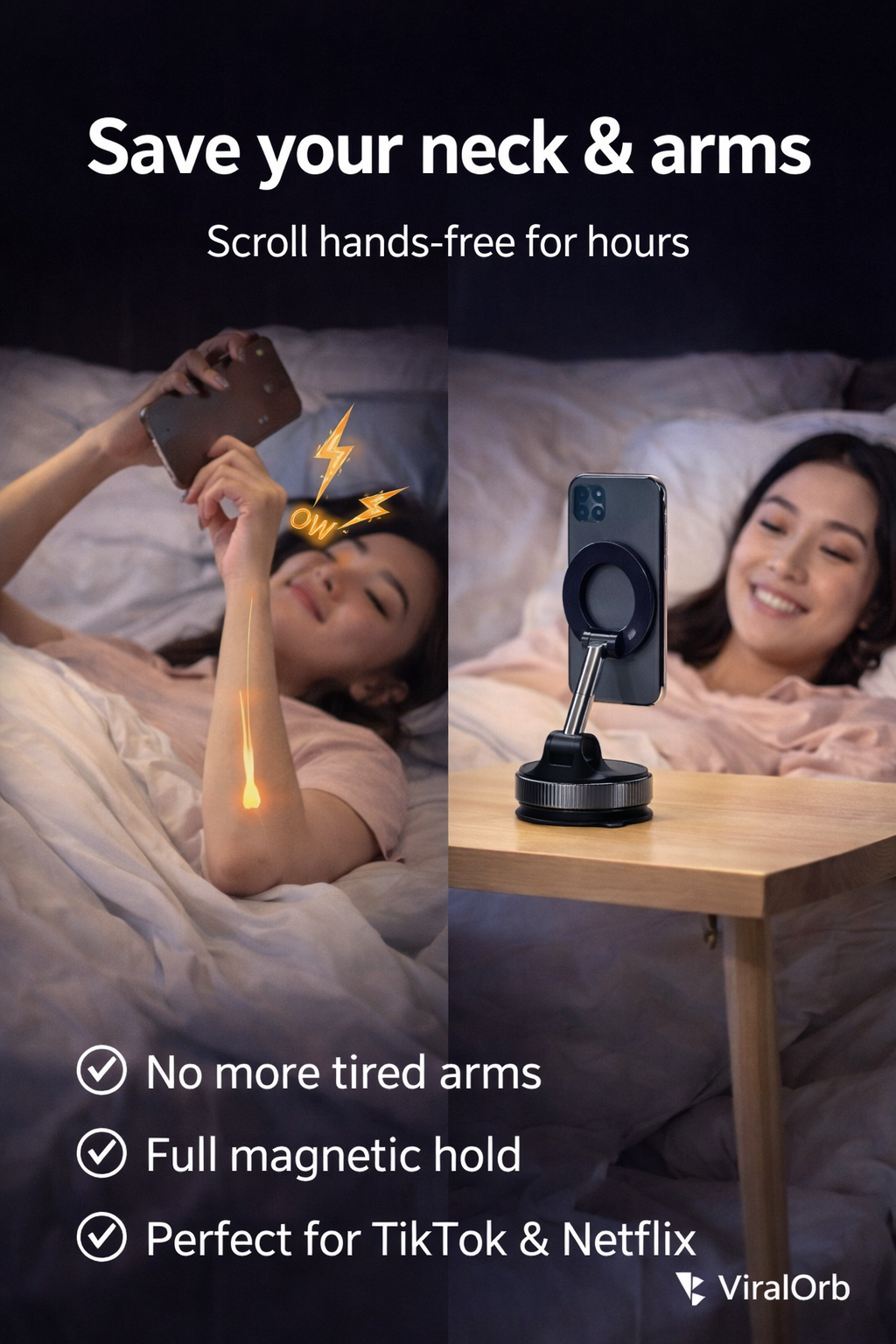 Magnetic Hands-Free Phone Stand