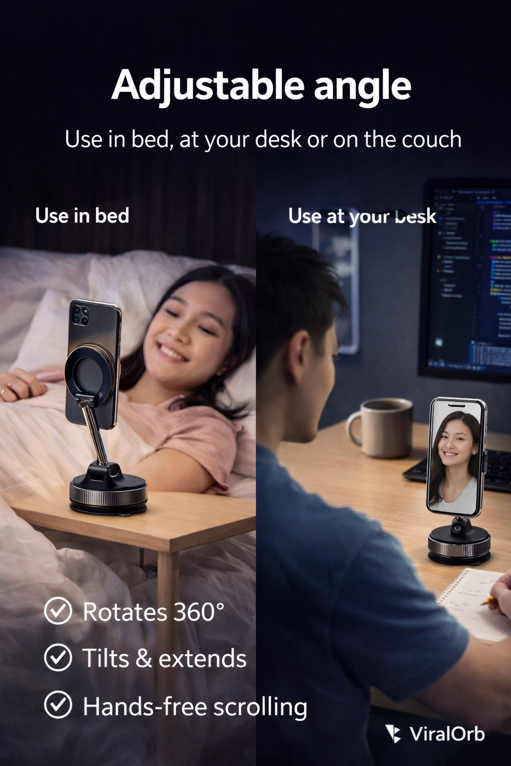 Magnetic Hands-Free Phone Stand